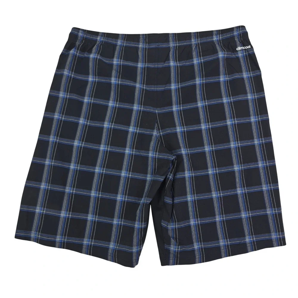 Adidas Climacool Plaid Athletic Shorts Mens Medium Black Blue Golf Summer